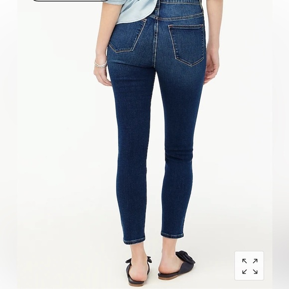 J Crew Jeans 9 High Rise Toothpick Denim Raw Hem Size 31 - Picture 16 of 16